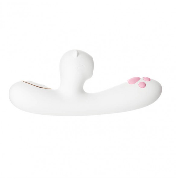 MizzZee - Cute Meow Heating Suction Vibrator Wand (Chargeable - White)